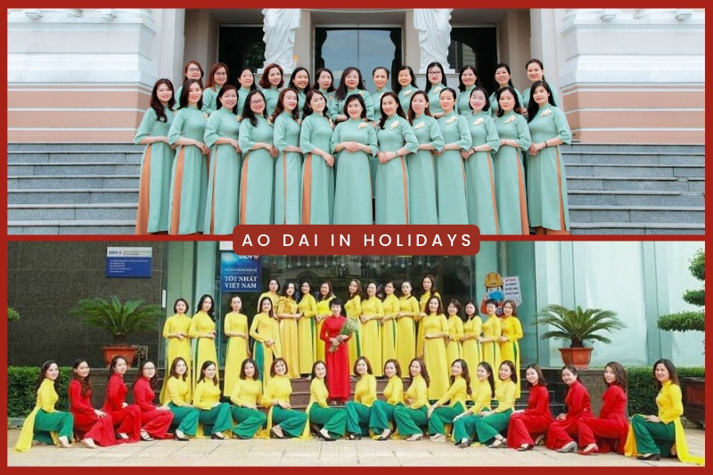 Ao Dai in Vietnam holiday